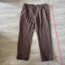 Goodfellow  Co Men  s Brown Herringbone Drawstring Trousers Size L