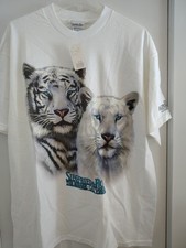 Camiseta De Colección Siegfried And Roy Mirage Estampado Tigre Para Hombre Talla XL Nueva Hecha en EE. UU.