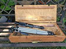 Focal 15x-45x 40mm Zoom Achromatic Coated Lens Telescope Tripod, Custom Wood Box