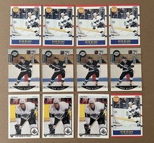Rob Blake (12) Rookie Card Lot Los Angeles Kings - Upper Deck-Score-Pro Set (A7). rookie card picture