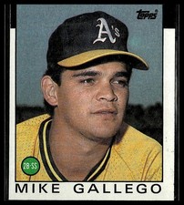 Mike Gallego *ROOKIE CARD* (RC) 1986 Topps #304. rookie card picture