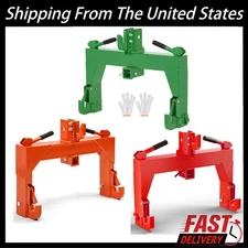 3 Point Quick Hitch for Category 1 2 Tractor 3000 Lbs w/ 2 Receivers Adjustable
