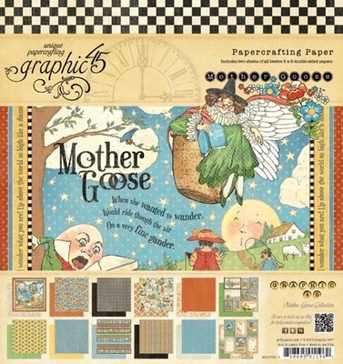 GRAPHIC 45 ''MOTHER GOOSE'' 2013 DELUXE COLLECTOR'S EDITION  8'' X 8''  PAPER PAD