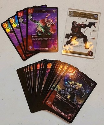 VS System OP Kit Star Lord Acrylic Card Loki Foil Cards And Thanos Foil Cards