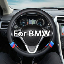 15 Steering Wheel Cover Deluxe Leather For Bmw M 1 2 3 4 5 6 Series X1 X3 X5