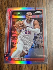 2025-26 Topps Chrome OSHAE BRISSETT Base SILVER REFRACTOR 76ers #20