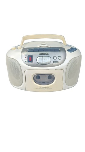 Aiwa CSD-EX111U Compact Disc Stereo AM/FM Radio Cassette Recorder Boombox Beige