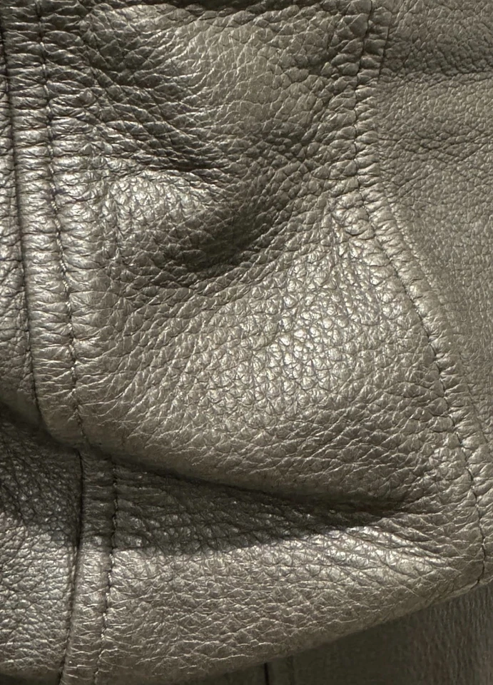 Chaqueta con capucha Italia Cividini para mujer 100 % cuero genuino - marrón - talla M Foto 3 de 4