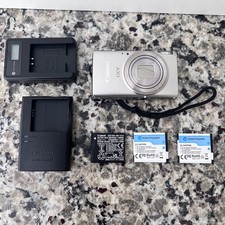 Canon PowerShot IXY 650 / Elph 360 HS Digital Camera Silver, 3 Batteries