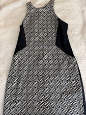 Banana republic Dress Navy Geometric Pattern Size 12
