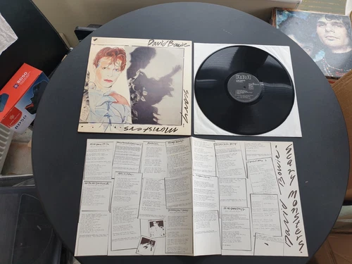 DAVID BOWIE - SCARY MONSTERS 1980 UK PRESS 12" VINYL RECORD LP EX/EX