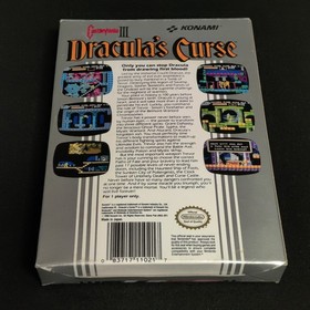 DRACULA'S CURSE Castlevania 3 III Nintendo NES Game w/ Original Box & Manual CIB