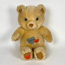Vintage 1985 Dakin Morgan Tattered Teddy Bear Plush Stuffed Toy Light Brown