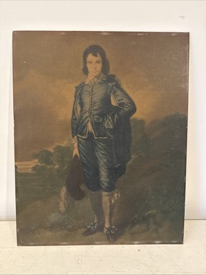 Blue Boy Thomas Gainsborough Vintage Print 20 x 16