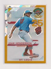 2025 Panini Prospect Ed. IXAN HENDERSON #86 Holo Prospect Ticket Gold Ice #03/10