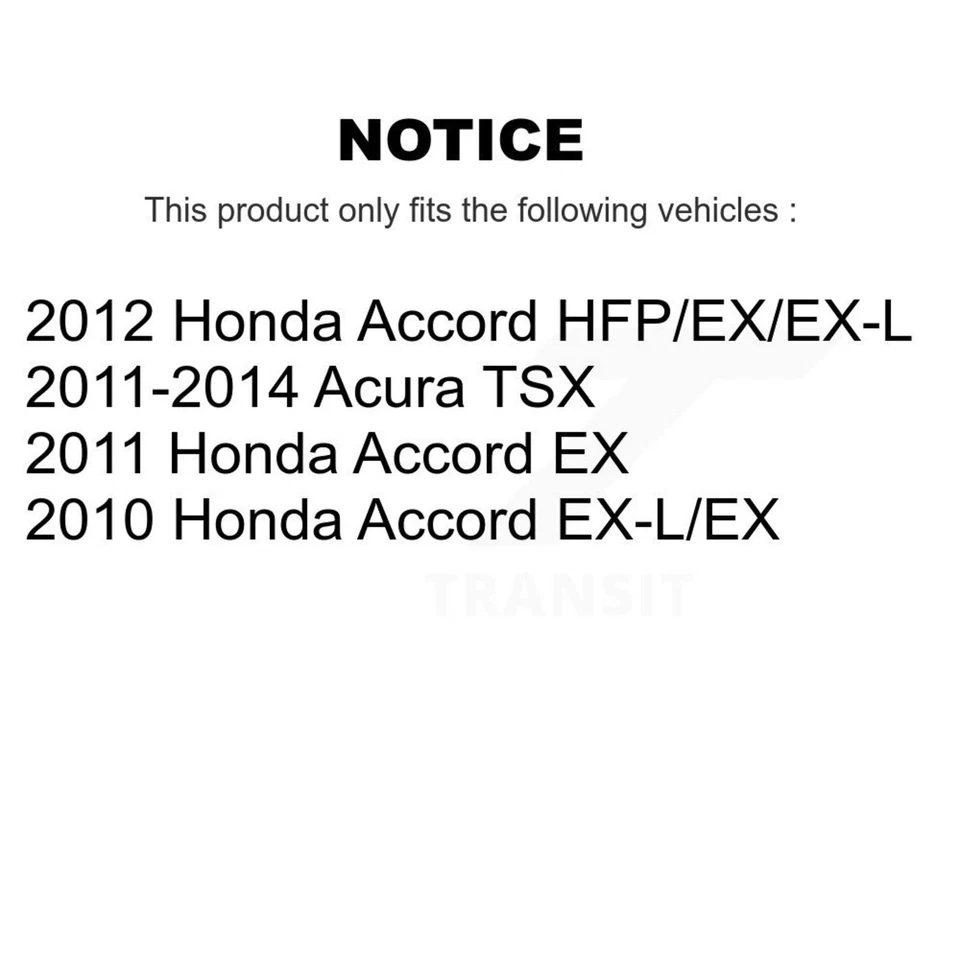 TEC TEC-1506 Brake Pad Sets 2-Wheel Set Front for Honda Civic Acura TSX Accord Foto 2 de 4