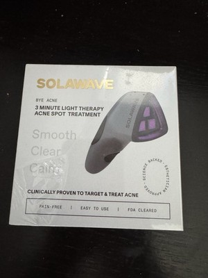 Solawave Bye Acne 3 Minute Light Therapy Spot Treatment Wand Clinically Proven