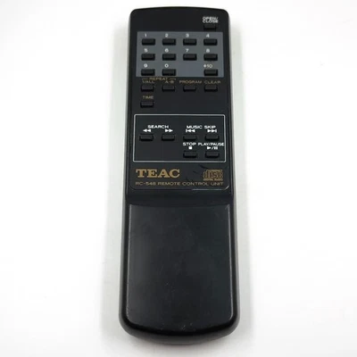 TEAC RC-548 Télécommande Sans Fil Noire 1 Unité Fonctionne - Photo 1/4