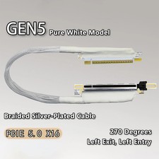 PCIe 5.0 x16 Graphics Card Extension Cable GEN5 64GB/s 270-Degree Adapter Cable
