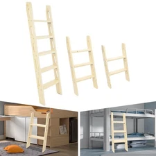 75cm/ 100cm/ 150cm Wood Ladder, Wood Color Bed Ladder, For Bunkhouses, RV, Loft