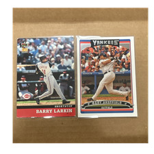 2001 Topps MLB Card Lot (2) Barry Larkin Reds/Gary Sheffield Yankees #420