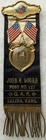 Civil War GAR John A Logan Post 127 Salina Kansas Ribbon