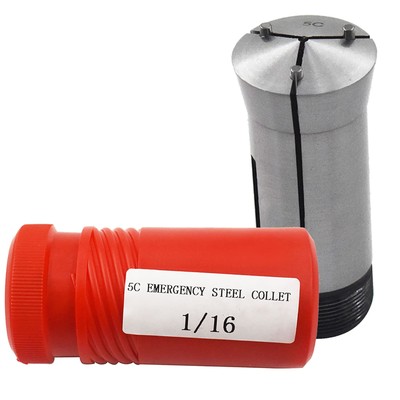 1/16 Inch (0.0625) Accuracy 5C Steel Collet Fit for Holding Soft or Delicate ...