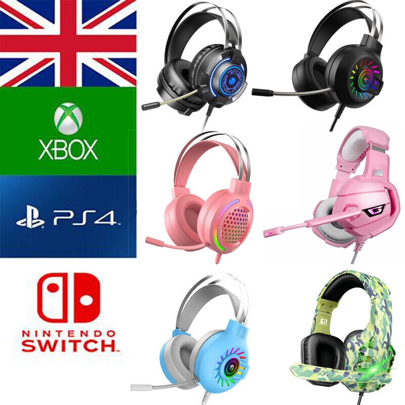 Auriculares Gaming Bluetooth ENZONS Cable inalámbrico estéreo de 3,5 mm con  cable para Ps4 Xbox One Pc Nintendo Switch