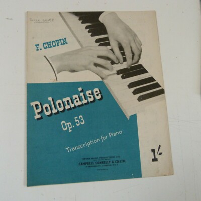 piano CHOPIN Polonaise Op 53 , transc. Harry Stafford