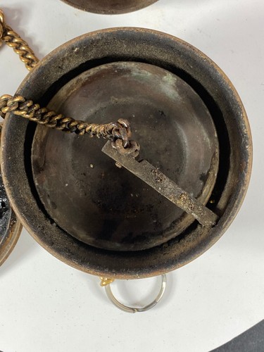 Censario de Iglesia Thurible Cadena Única Usado en Iglesia Latón 5" Incienso Leer De Colección - Imagen 8 de 18