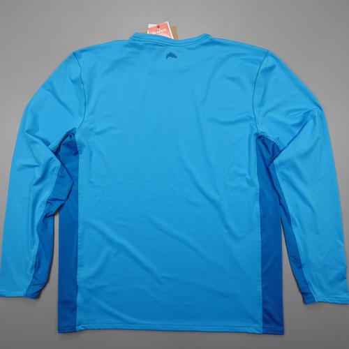Simms Solarflex Crew Seaport/bright Blue Anti-Odor Stain Resistant Mens Size 2XL - Picture 8 of 9