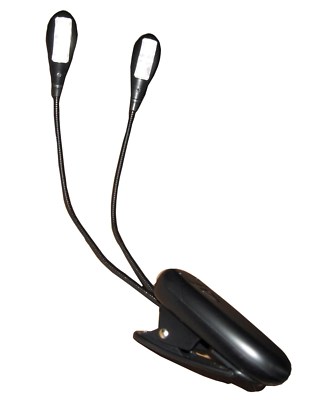 4 LED NOTENPULTLAMPE - NOTENSTÄNDER LEUCHTE - FREIE EINSTELLUNG, LESELICHT, WL01