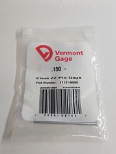 Vermont Gage - 111218000 - .180" Minus - Class ZZ Pin Gage