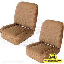 BROWN LOW BUCKET JEEP SEATS  FOR CJ5,CJ6,CJ7