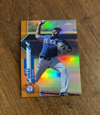 Alex Speas 2020 Topps Pro Debut Chrome Orange Refractor Rangers Astros Twins /25