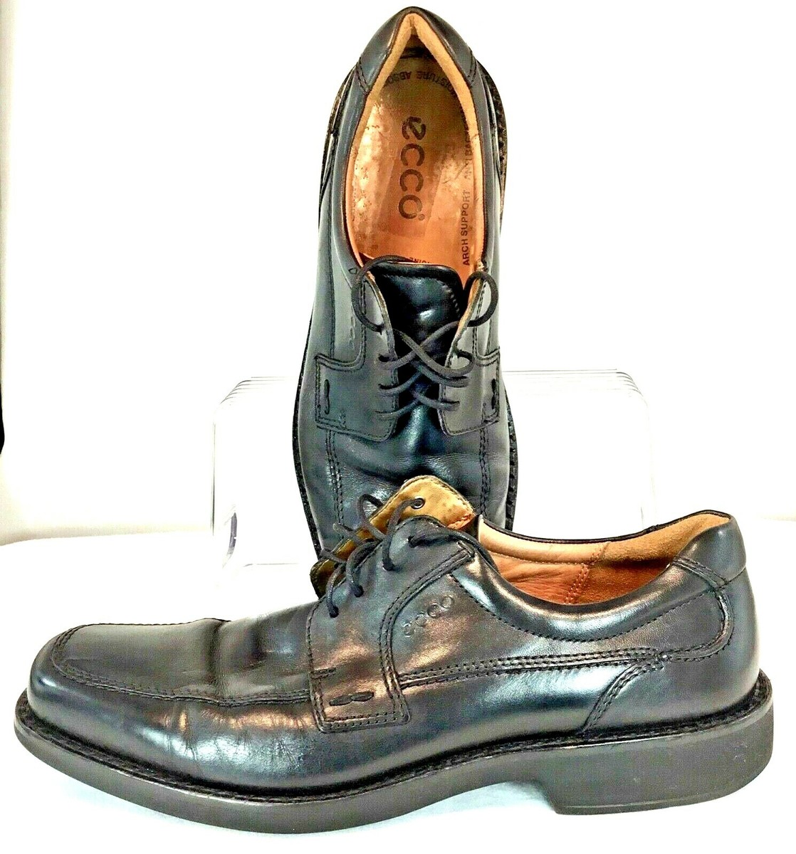 ECCO Seattle Oxfords Men's EUR 44 US Black Leather Apron