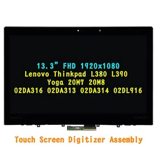 For Lenovo ThinkPad L390 Yoga LCD Screen Touch Assembly w/Frame 02HM128 02da313