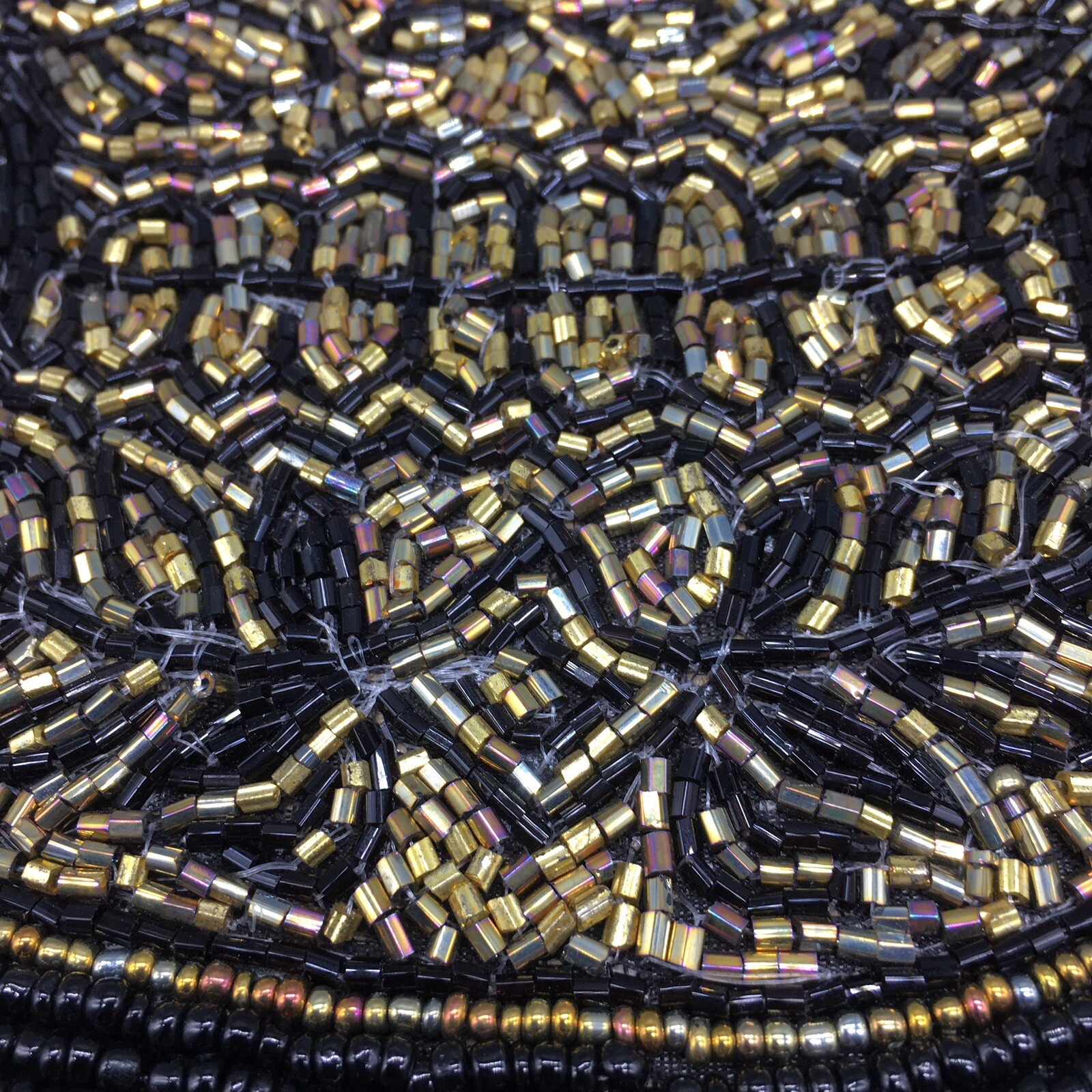 x4 Tahari Halloween Beaded Gold Sugar Skull Placemat Set Day of the