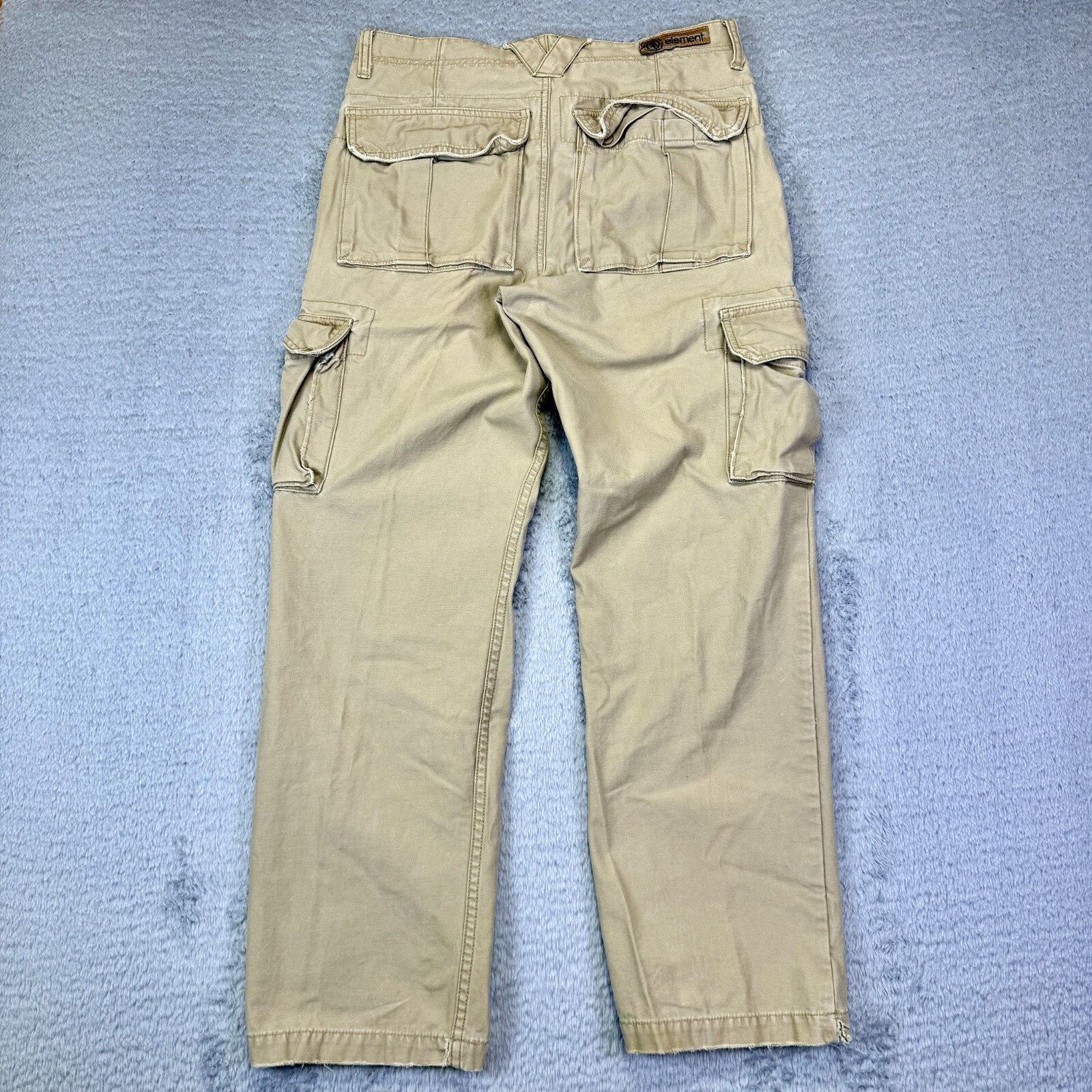 Vintage Y2K Element skateboards Cargo pants kahki beige mens 30x30 streetwear