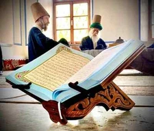 Natural Wooden Book Stand, Bible Holder, Quran Stand, Reading Table Book Stand