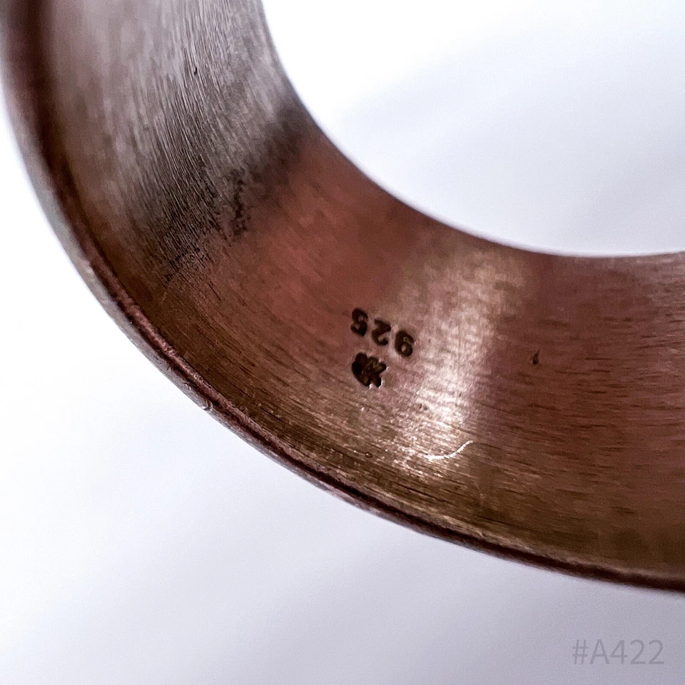 Set Di 6 Anelli Vintage In Argento Con Marchio 925 & 835 Argento | 6 Pezzi - Immagine 4 di 4