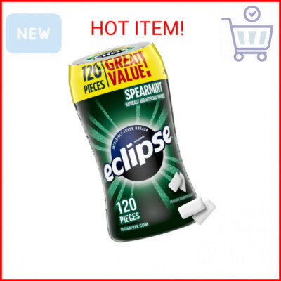 Eclipse, Sugar Free Gum Spearmint, 120 ct