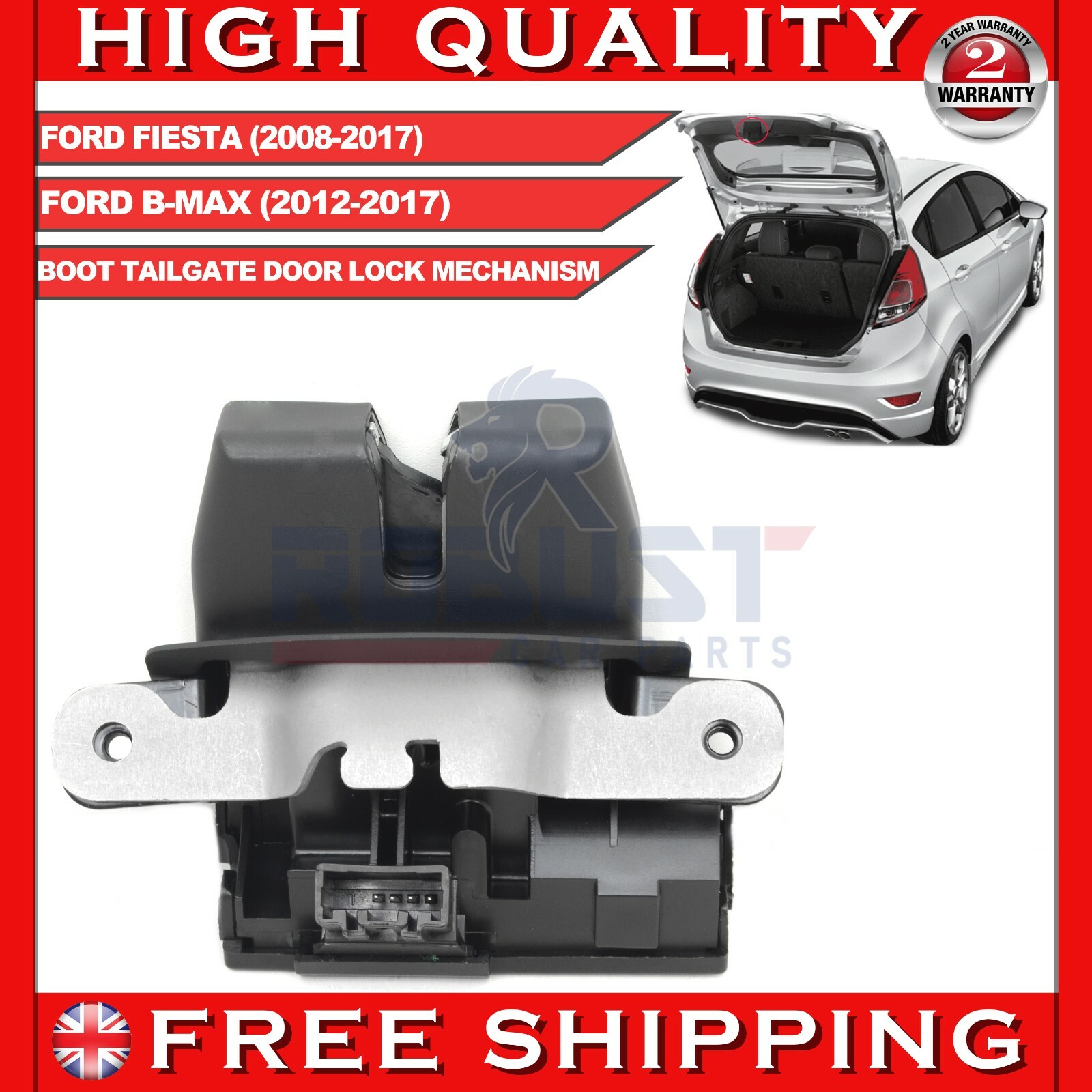 BOOT TAILGATE LOCK LATCH CATCH ACTUATOR FOR FORD FIESTA MK7 FORD BMAX
