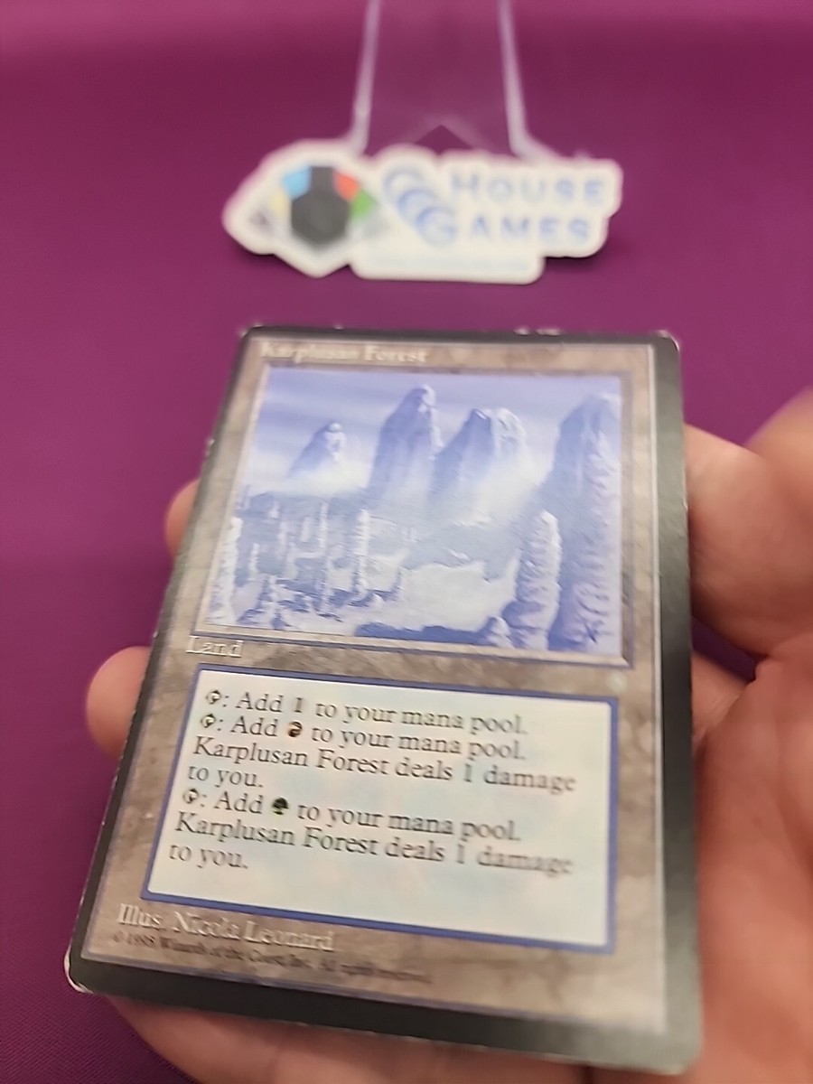 Karplusan Forest Ice Age Miscut Alignment Off Center Misprint MTG