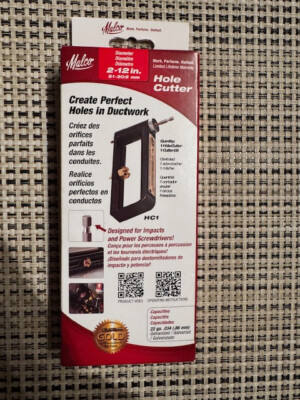 Malco HC1 2-12in Ductwork Hole Cutter
