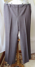 JONES NEW YORK COLLECTION PANTS BROWN MULTI WOOL BLEND SOFT SZ14 NEW $119 