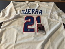 Ruben Sierra Autographed Signed Custom Rangers Jersey - JSA