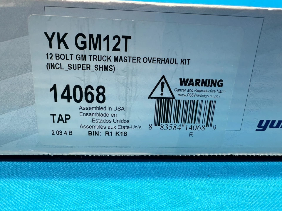 Yukon Gear & Axle Master Overhaul Kit 14068 For 1963-1987 Chevrolet / GMC - Image 3 of 4