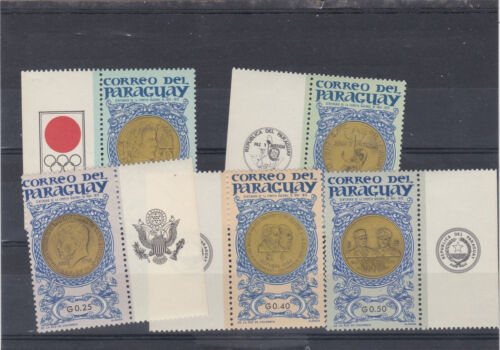 PARAGUAY-1965-CH DE GAULLE--5 timbres  neufs dentelés dont 2 De Gaulle ++ - Photo 1/1