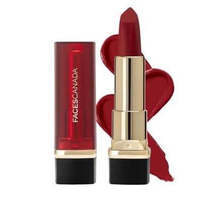 FACES CANADA Comfy Matte Creme Lipstick - Over And Out, 4.2g | Long Stay | Cream
